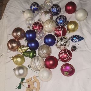 Vintage glass ornaments
